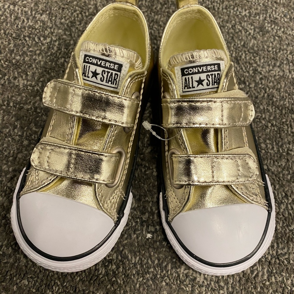 Gold Glitter Converse